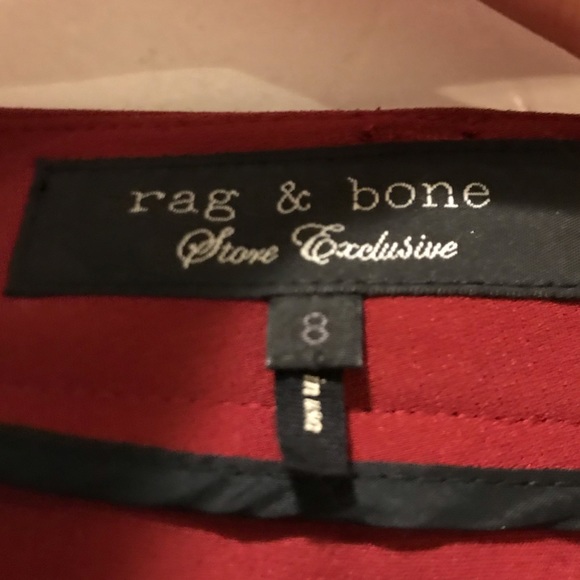 Rag and Bone Red Dress Pants - Picture 3 of 8